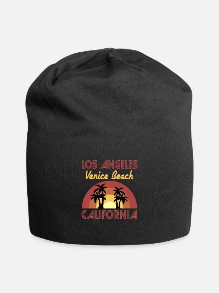 Los Angles Venice Beach California Geschenk - Jersey-Beanie - Schwarz