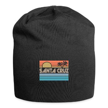 Santa Cruz California Sonnenuntergang 70er 80er - Jersey-Beanie - Schwarz - Vorne