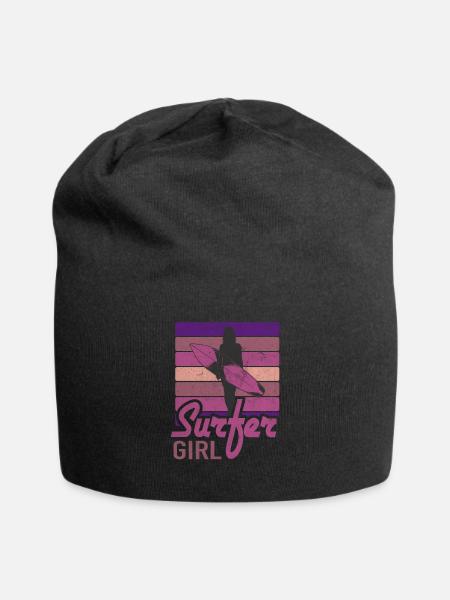 Surfer Girl Surf Club Surf Waves - Bonnet en jersey - noir