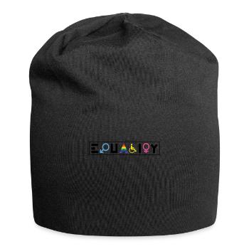 Equality Regenbogen Retro Gay Lesbian Pride LGBT P - Jersey-Beanie - Schwarz - Vorne