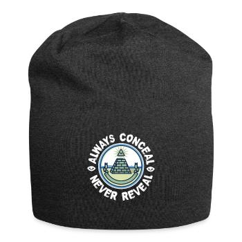 Freimaurer Verschweigen - Jersey-Beanie - Anthrazit - Vorne