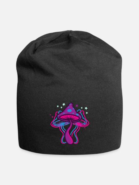 Champignons psychédéliques - Bonnet en jersey - noir