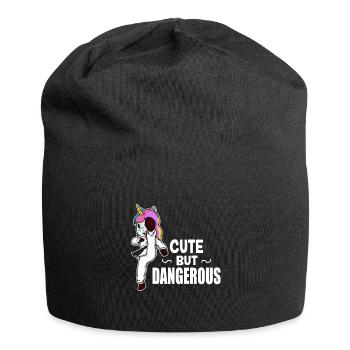 Lustiges Karate Taekwondo Kung Fu Einhorn Geschenk - Jersey-Beanie - Schwarz - Vorne