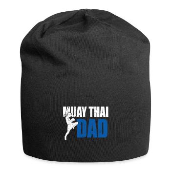 Stolzer Muay Thai Papa Thai Boxer Vater Geschenk - Jersey-Beanie - Schwarz - Vorne