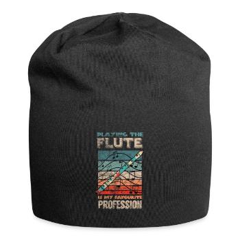 Vintage recorder - Jersey Beanie - black - Front