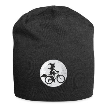 Cycliste vélo sorcière Halloween Walpurgis nuit - Bonnet en jersey - charbon - Devant