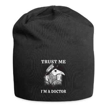 Pestdoktor Pest Arzt Doktor Pestmaske Geschenk - Jersey-Beanie - Schwarz - Vorne