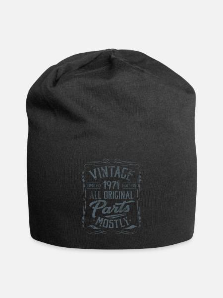 Geburtstag Jahrgang 1971 - Jersey-Beanie - Schwarz