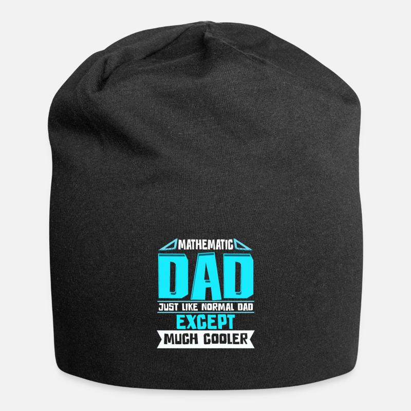 Mathe - Jersey-Beanie - Schwarz