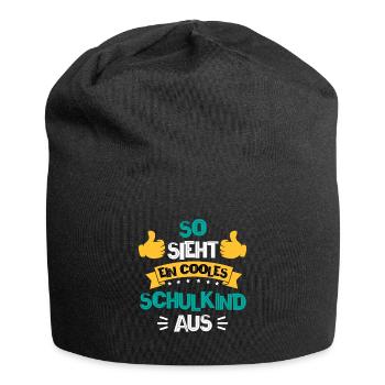 Schulkind - Jersey-Beanie - Schwarz - Vorne