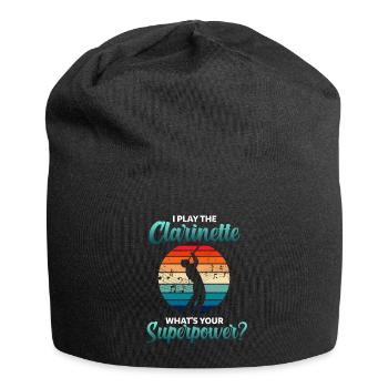 Clarinet player clarinet - Jersey Beanie - black - Front