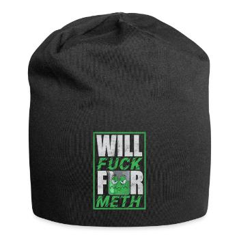 Funny Meth Design - Jersey Beanie - black - Front