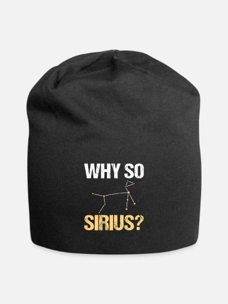 Why So Sirius Space Astronomy - Jersey Beanie - black