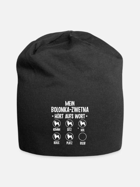 Lustiges Bolonka Zwetna Hund Geschenk - Jersey-Beanie - Schwarz