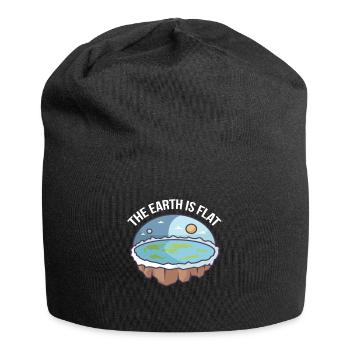 La terre est plate - Earth Society - Bonnet en jersey - noir - Devant