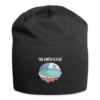 The earth is flat - conspiracy theory - Jersey Beanie - black - Front