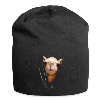 Camel dromedary camels camel lover gift - Jersey Beanie - black - Front
