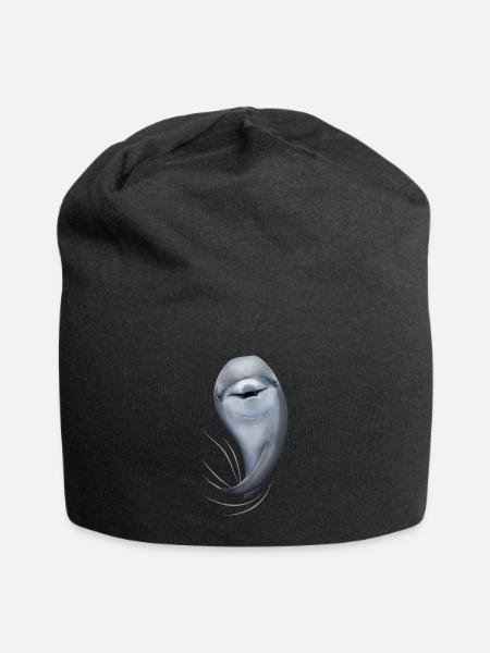 Dolphin dolphin dolphin lover gift - Jersey Beanie - black