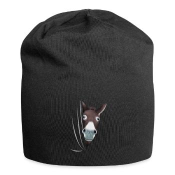 Esel Maultier Eselliebhaber Geschenk - Jersey-Beanie - Schwarz - Vorne