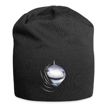 Shark shark shark lover gift - Jersey Beanie - black - Front