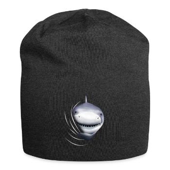 Cadeau d'amant de requin requin requin - Bonnet en jersey - charbon - Devant