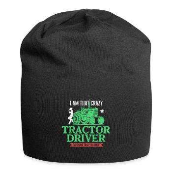Tractor farmer - Jersey Beanie - black - Front
