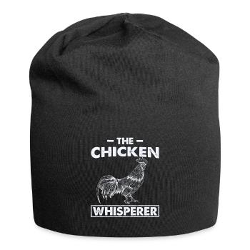 Chicken Whisperer Chicken Whisperer Chicken Chickens - Jersey Beanie - black - Front