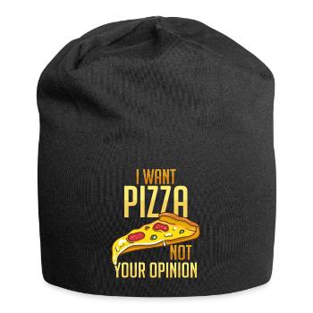 Pizza - Bonnet en jersey - noir - Devant
