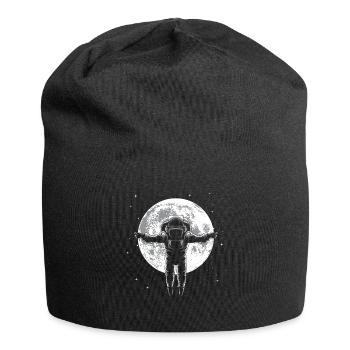 Astronaute lune espace extra-atmosphérique cadeau de l'espace - Bonnet en jersey - noir - Devant