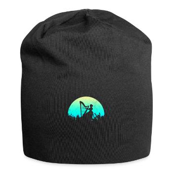 Heavenly harp - Jersey Beanie - black - Front