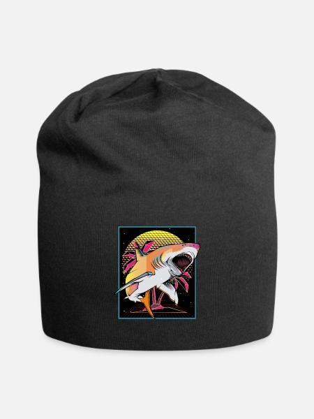 Vaporwave Hai Retro 80s 90s Japanin Otaku Art - Jersey-pipo - musta