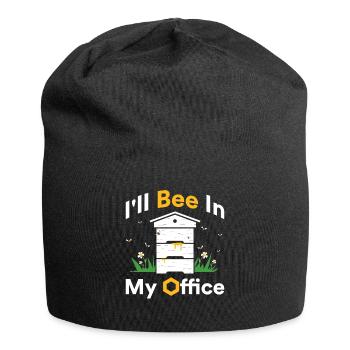 Apiculteur abeilles abeille miel cadeau - Bonnet en jersey - noir - Devant