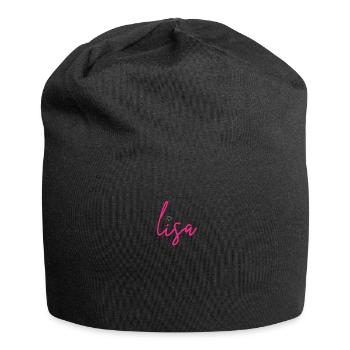 Nom de Lisa - Bonnet en jersey - noir - Devant
