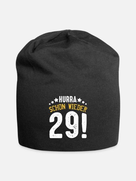 Hurra Schon Wieder 29 30. Geburtstag Jahrgang 1989 - Jersey-Beanie - Schwarz