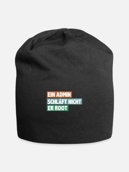 Admin Informatiker Informatik Administrator - Jersey-Beanie - Schwarz