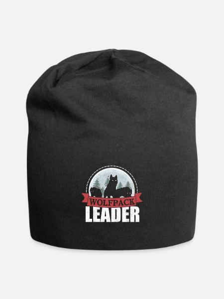 Wolf - Bonnet en jersey - noir