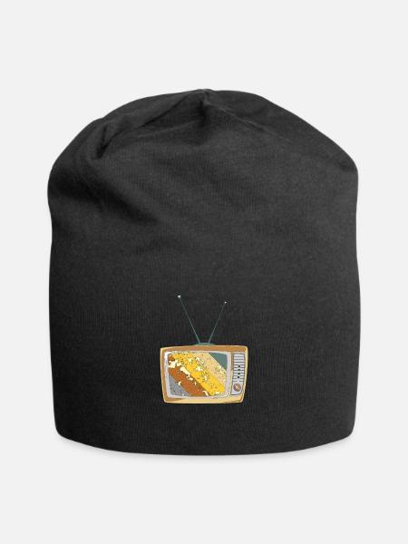 Retro TV - Jersey-Beanie - Schwarz