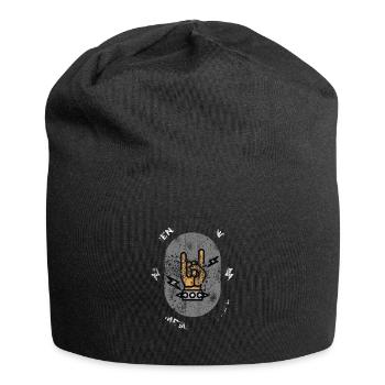 Heavy Metal Spruch - Jersey-Beanie - Schwarz - Vorne