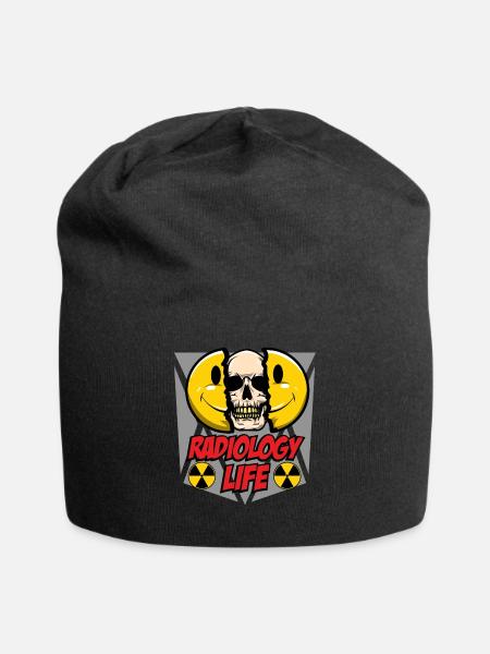 Unique Radiology Tech Gift - Radiology Life - Jersey Beanie - black