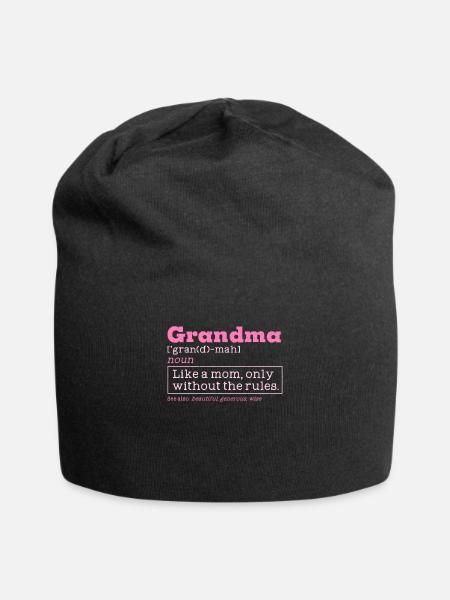 Définition de grand-mère pour grand-mère grand-mère maman - Bonnet en jersey - noir