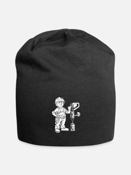 ouvrier du batiment - Bonnet en jersey - noir