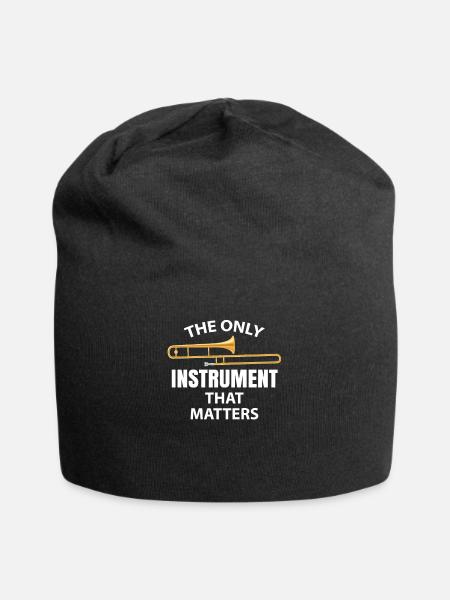 Trombone trombone - Bonnet en jersey - noir