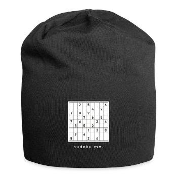 Sudoku Me Énigmes Japon Nerd logique mathématique - Bonnet en jersey - noir - Devant