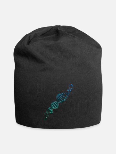 DNA double helix - Jersey Beanie - black