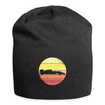 Racing racing retro racing car gift - Jersey Beanie - black - Front