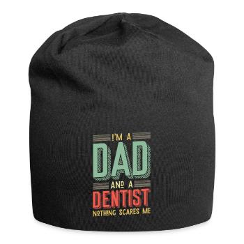 Je suis papa et dentiste - Fête des pères - Bonnet en jersey - noir - Devant
