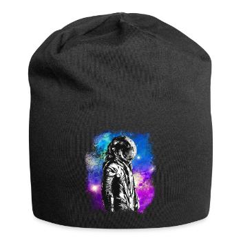Astronaute de la NASA Lune Espace coloré Astro Galaxy St - Bonnet en jersey - noir - Devant