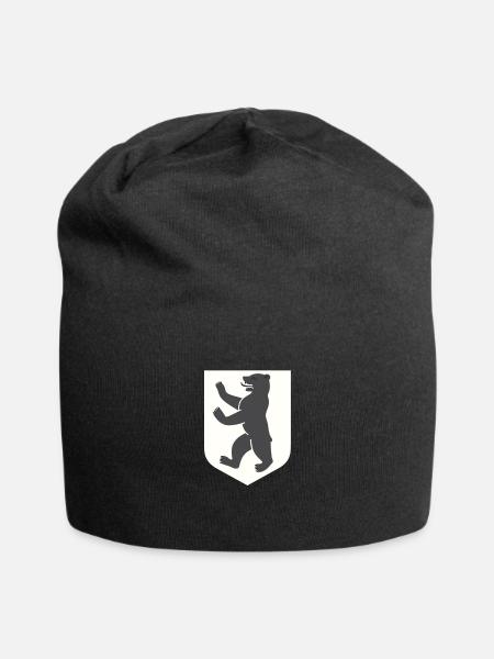 Berlin - Jersey-Beanie - Schwarz