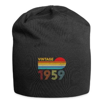 61st birthday gift vintage 1959 vintage - Jersey Beanie - black - Front