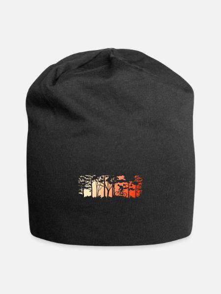 mountain biker gift for cyclists and cyclists - Jersey Beanie - black